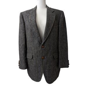 harris tweed 100% pure Scottish wool 50s vintage men's jacket